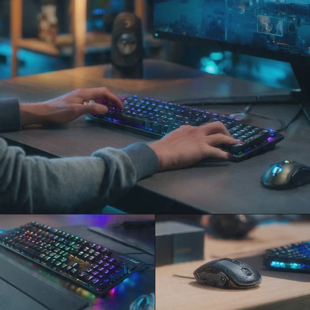 `GT X200 Combo Teclado y Mouse Gamer RGB | Antifantasma | YJB Original`