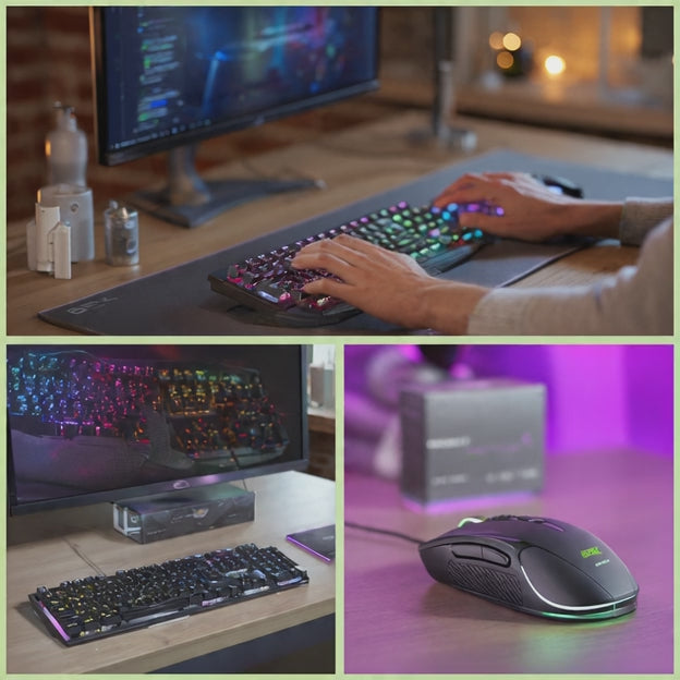 `GT X200 Combo Teclado y Mouse Gamer RGB | Antifantasma | YJB Original`